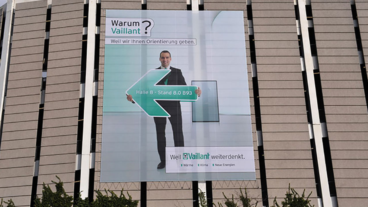 Fassadenbanner: Megaposter